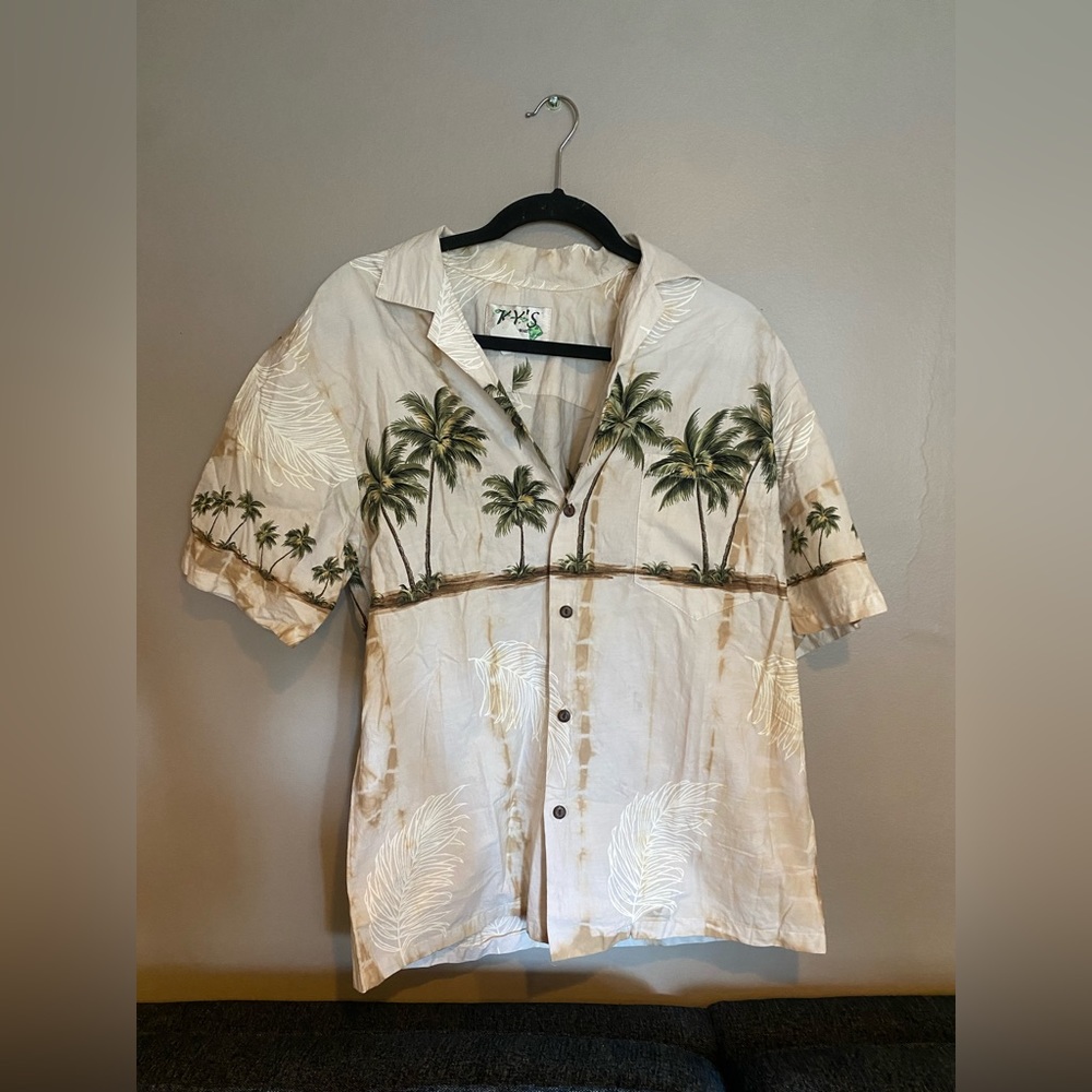 Vintage Ky’s Hawaiian Tan Tie Dye Shirt